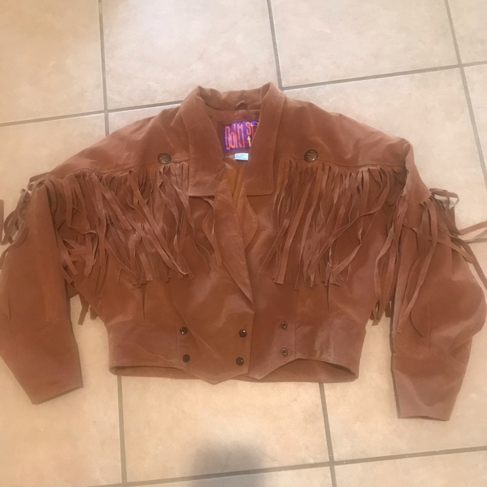 Don’t Stop leather shell jacket